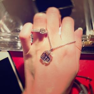 🤩Swarovski crystal heart and butterfly necklace